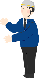 作業着姿の男性のイラスト